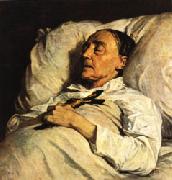 Henri Regnault Mme. Mazois ( The Artist s Great-Aunt on Her Deathbed ) USA oil painting artist
